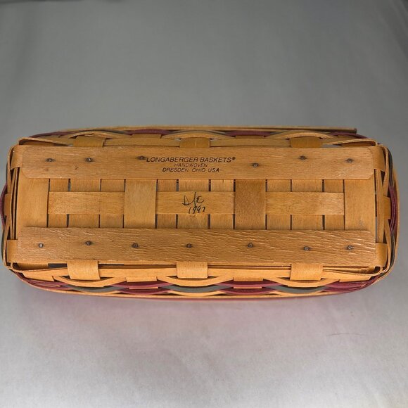 NWOT Longaberger 1997 Small Flower Pot Basket - Picture 3 of 4